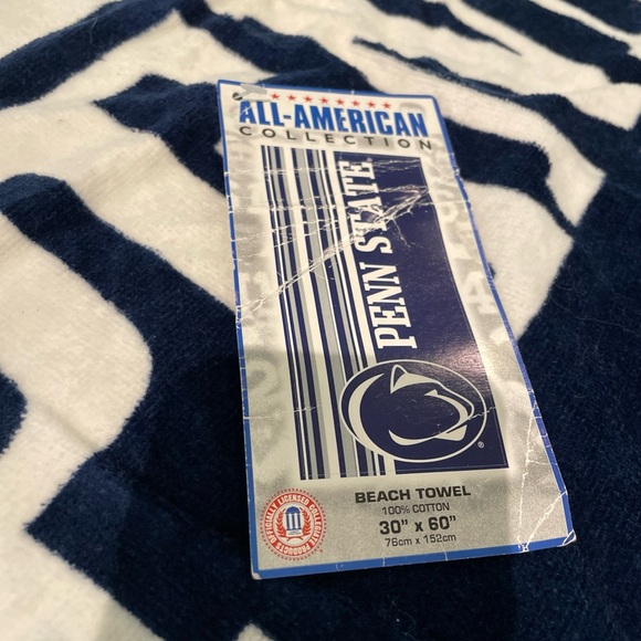 Penn State Blue and White Beach Towel - Picture 4 of 4